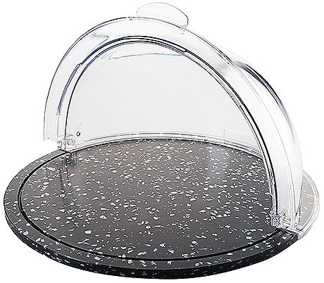 Runde Käsehaube mit Granitplatte.