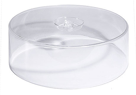 Transparente Kuchenhaube aus Kunststoff.
