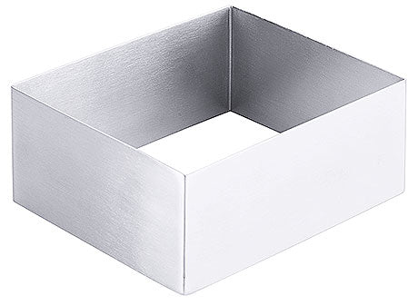 Rechteckige Edelstahl-Form für Gastronomie.
