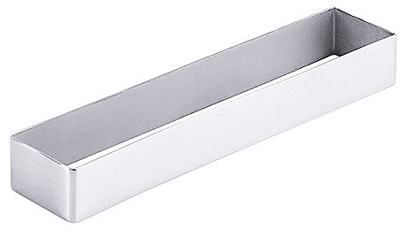 Rechteckige Metallform für Gastronomie.