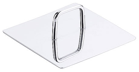 Transparenter Speisekartenhalter aus Acryl.