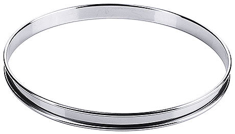 Runder Edelstahl-Tortenring für Gastronomie.