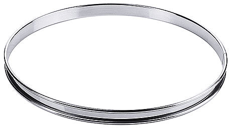 Runder Edelstahl-Tortenring für Gastronomie.