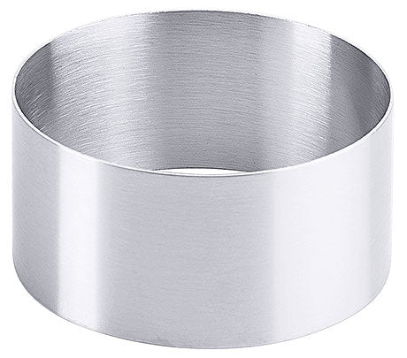 Metallring, zylindrisch, Edelstahl, glatt.