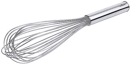 Schneebesen aus Edelstahl, silber.