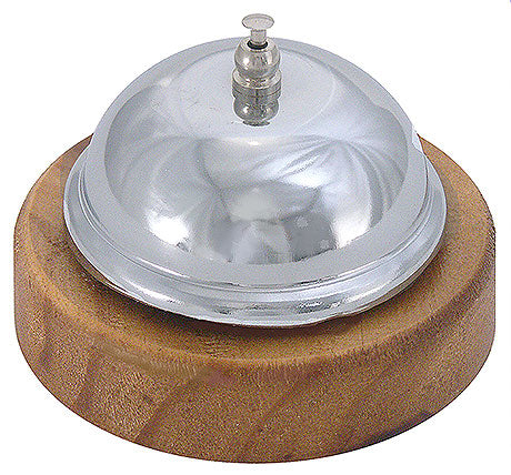 Glocke auf Holzsockel.