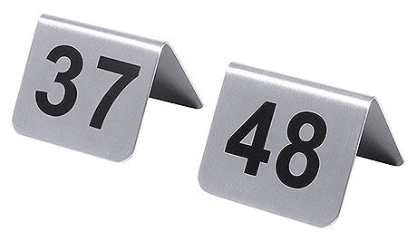 Tischnummern aus Metall, 37, 48.