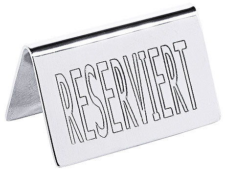 Reserviert-Schild aus Metall.