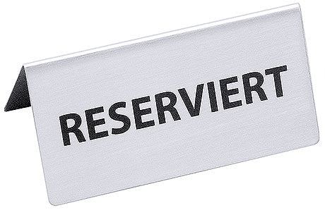 Reserviert-Schild aus Metall.