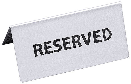Reserviert-Schild aus Metall.