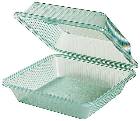 Geöffnete transparente Plastikverpackung.