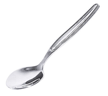 Metalllöffel mit geriffeltem Griff.