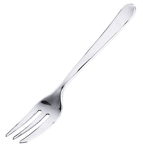 Silberne Gabel mit drei Zinken.