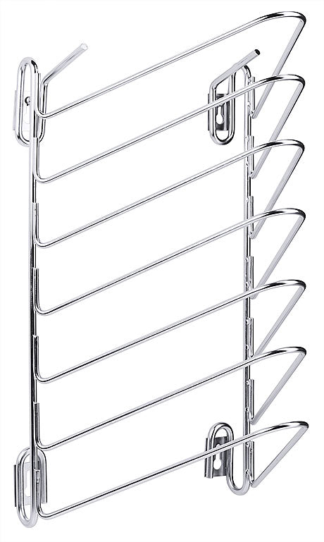 Wandhalterung aus Metall, verchromt.