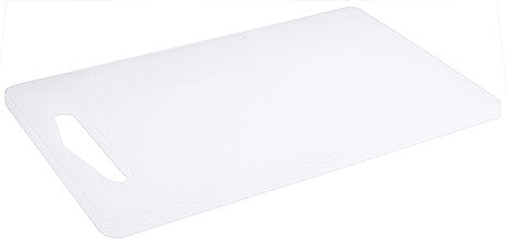 Schneidebrett aus Kunststoff, weiß.