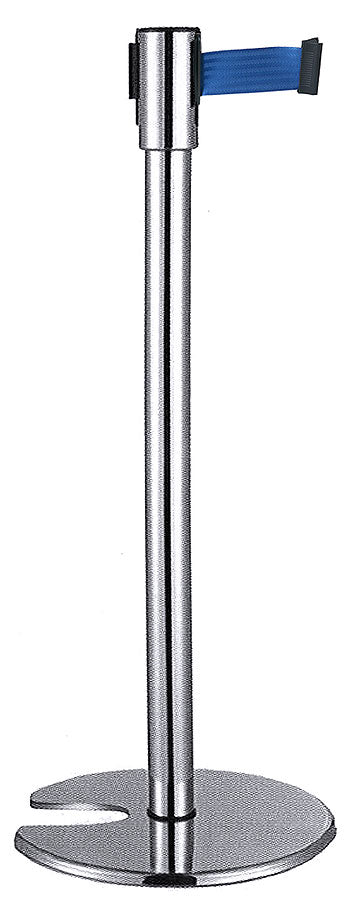 Absperrständer mit Gurtband.