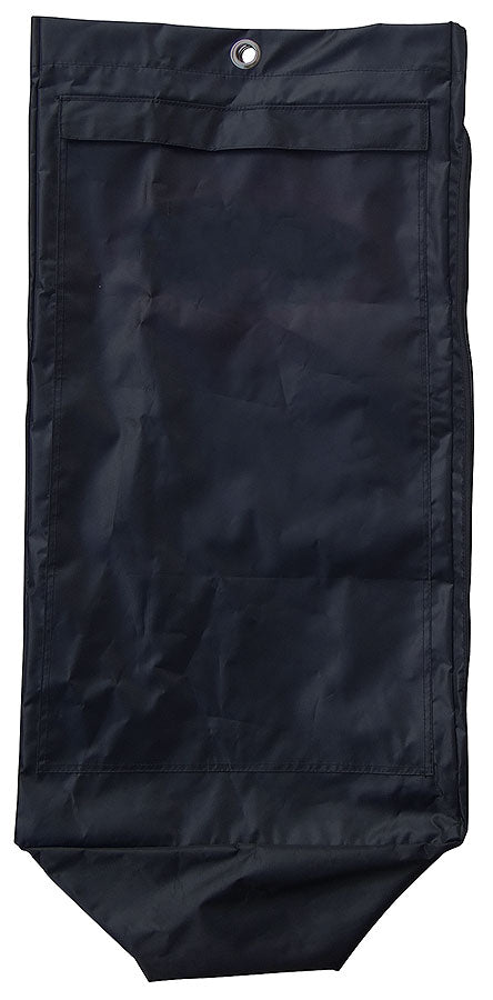 Schwarze, hängende Bestecktasche.