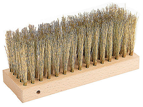 Holzbürste mit Naturborsten.