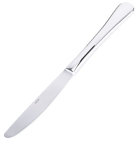 Silbernes Buttermesser aus Edelstahl.