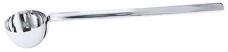 Metall-Schöpflöffel mit langem Griff.