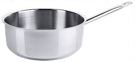 Edelstahl-Stielkasserolle für Gastronomie.