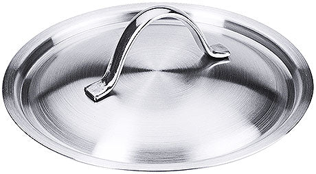 Edelstahl-Topfdeckel mit Griff.