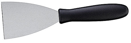 Küchenspatel mit schwarzem Griff.