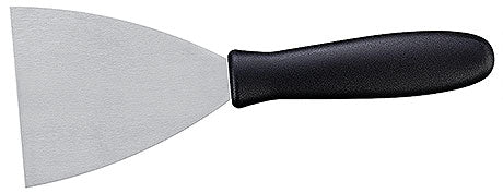 Küchenspatel mit schwarzem Griff.