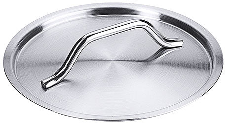 Edelstahl-Topfdeckel mit Griff.