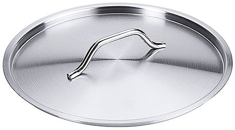 Edelstahl-Topfdeckel mit Griff.