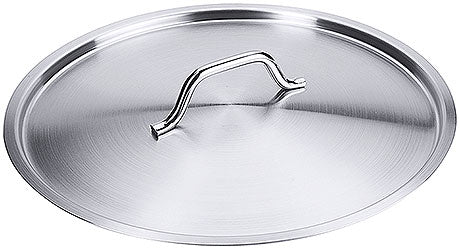 Edelstahl-Topfdeckel mit Griff.