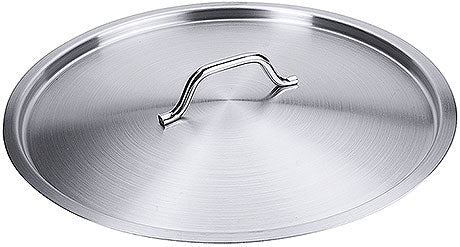 Edelstahl-Topfdeckel mit Griff.