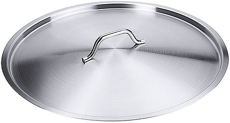 Edelstahl-Topfdeckel mit Griff.