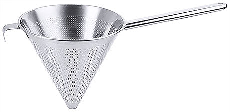 Küchensieb aus Edelstahl mit Griff.