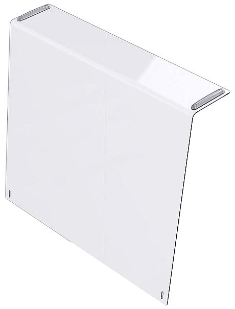 Transparente Schutzscheibe für Buffet.