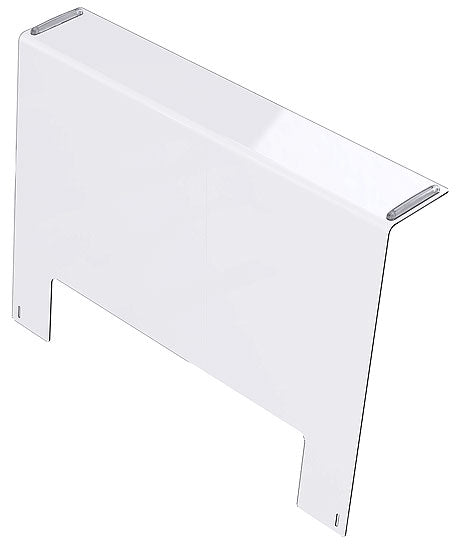 Transparente Schutzwand für Buffet.