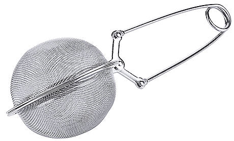 Teesieb mit Griff aus Metall.