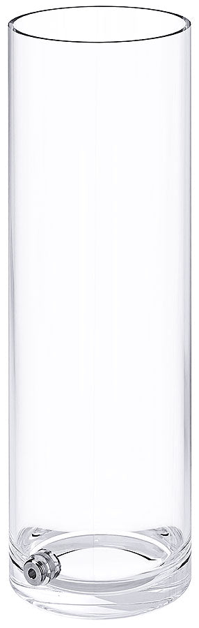 Transparenter Getränkespender ohne Inhalt.