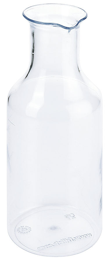 Leere Glaskaraffe für Getränke.