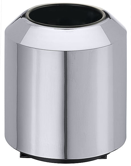 Silberner Behälter für Gastronomiebedarf.