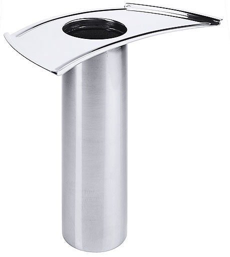 Edelstahl-Servierstation mit Schale.