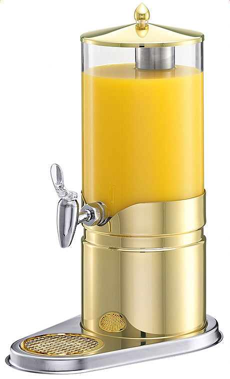 Saftspender mit goldenen Akzenten.
