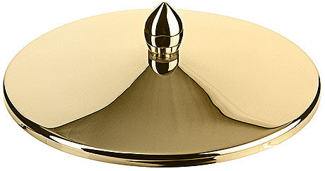 Goldener Deckel mit Griff.