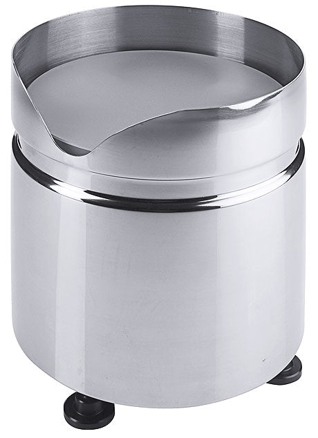 Edelstahl Sahnedispenser mit Ausguss.