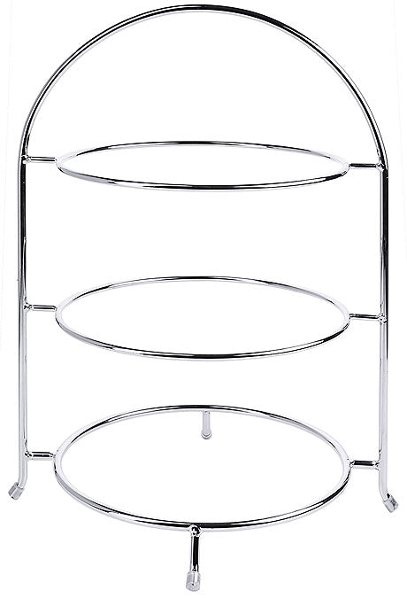 Dreistöckiger Metall-Etagere-Ständer.