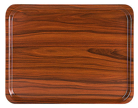Holzoptik-Tablett für Gastronomie.