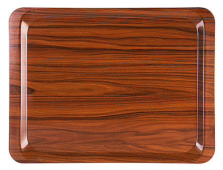 Holzoptik-Tablett für Gastronomie.