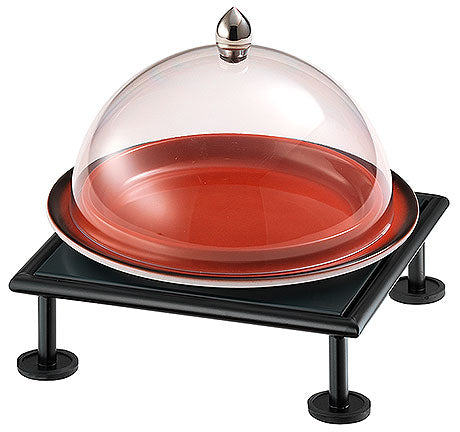 Buffet-Display mit Glashaube.