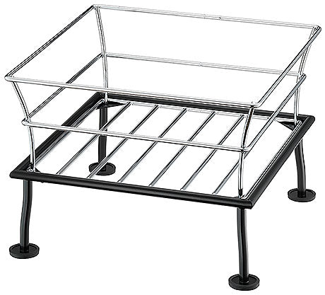 Metallgestell für Buffet-Präsentation.