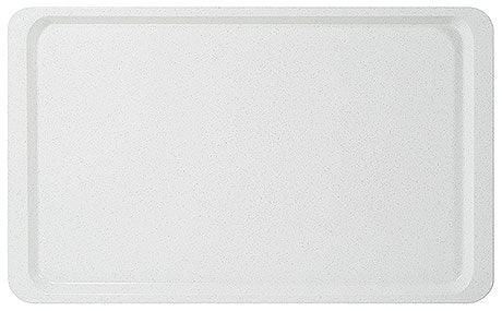 Weißes Tablett für Gastronomiebedarf.